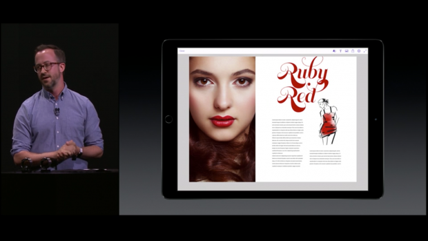 Apple-Präsentation zum iPad Pro (Bild: Apple/Screenshot: Golem.de)